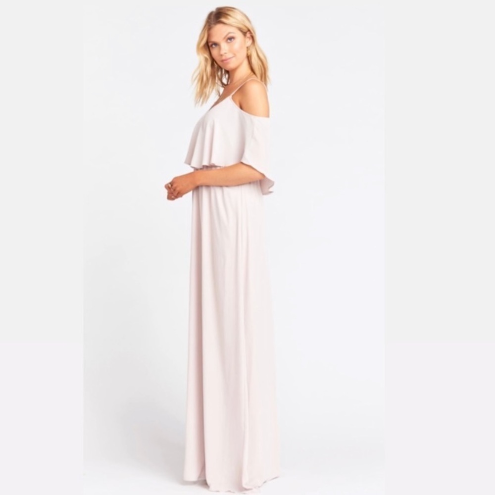 Show Me Your Mumu Caitlin Ruffle Maxi Dress in Show Me The Ring